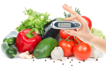 Khẩu phần ăn chứa nhiều rau, củ, quả
